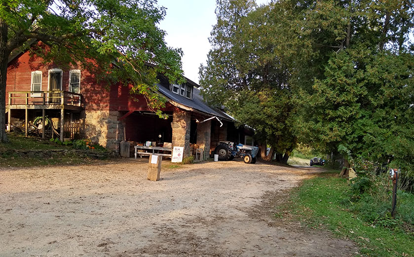The old barn pictured prior to 2021